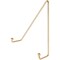 Bard's Shiny Gold-toned Wall Mountable Plate Hanger, 7.5" H x 6.25" W x 2.25" D (For Plates 8" - 10")